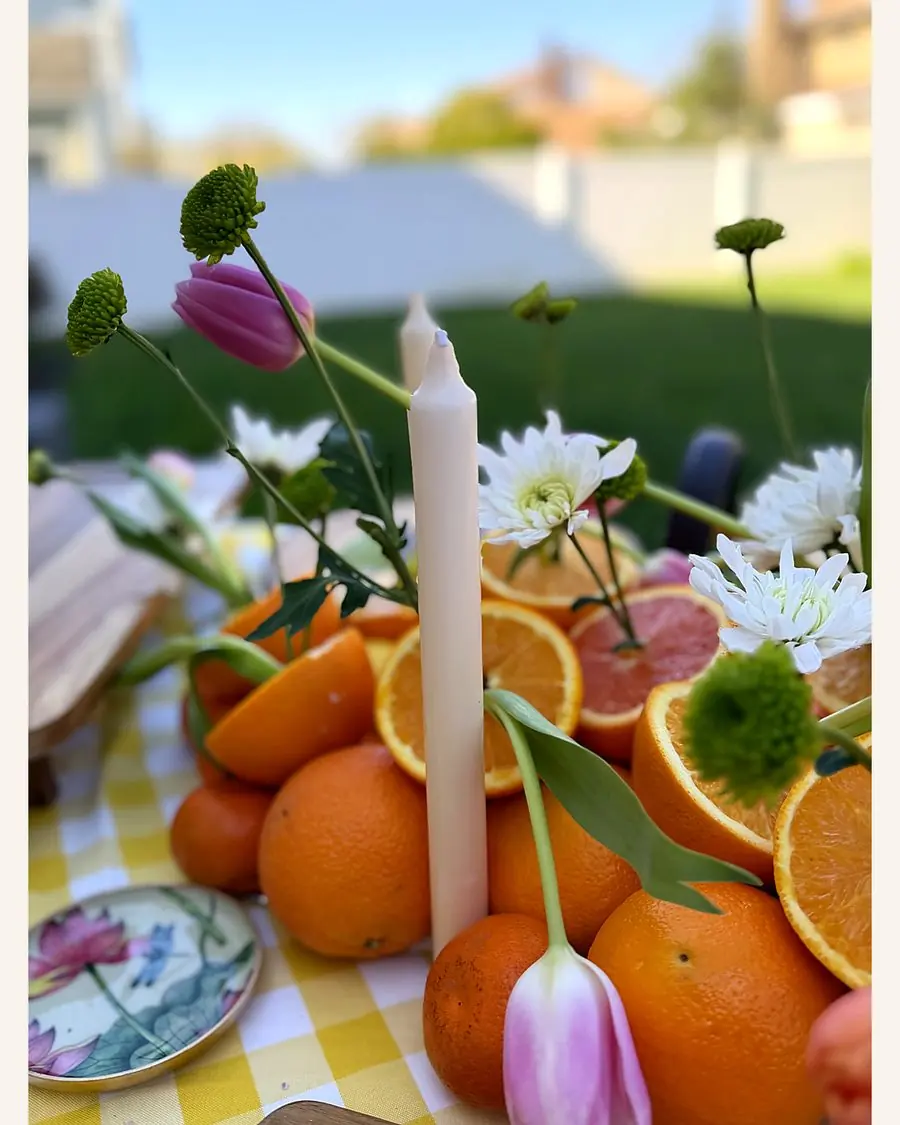Orange citrus arrangement